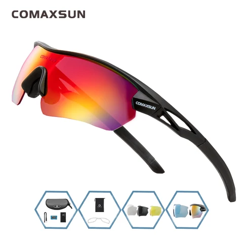 Профессиональные поляризованные очки Comaxsun TR90 для велоспорта