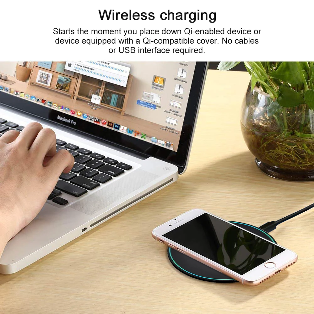 Беспроводное зарядное устройство Smart Quick Charge быстрое зарядное устройство 10 Вт USB Беспроводная зарядная площадка для iPhone X XR XS 8 Plus Sumsung S9 Plus Z2