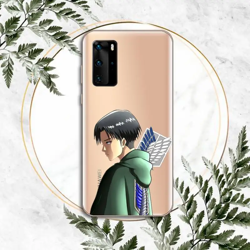 

Attack On Titan Phone Case Transparent for Huawei P honor 8 10i 20 30 40 smart 2019