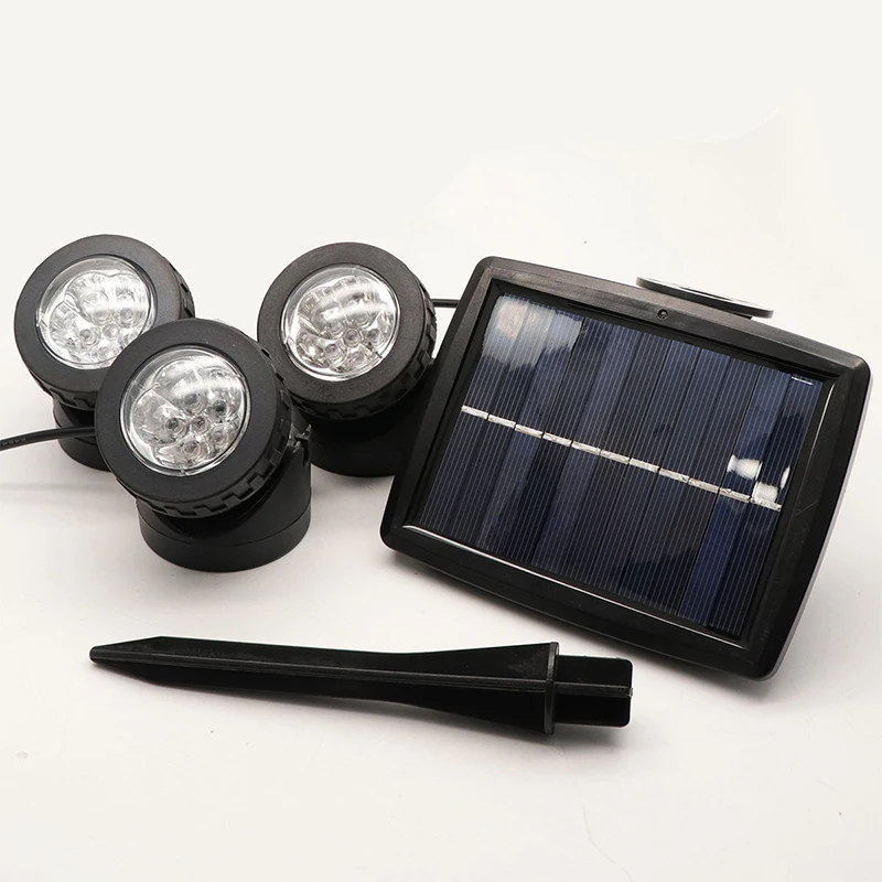 Открытый наземный Llight на солнечных батареях мульти свет IP68 Водонепроницаемый