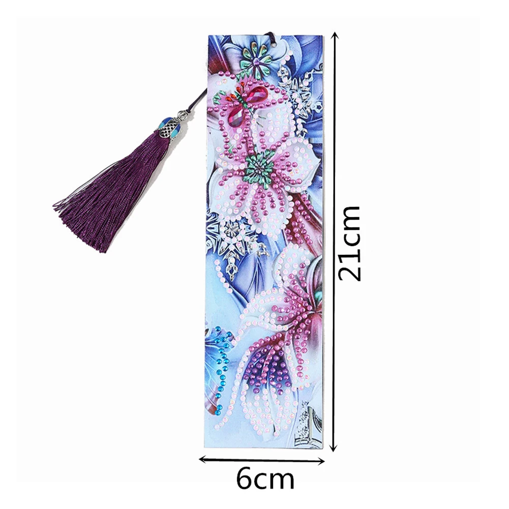 Сделай Сам Алмазная картина Закладка из искусственной кожи книжка с кисточкой