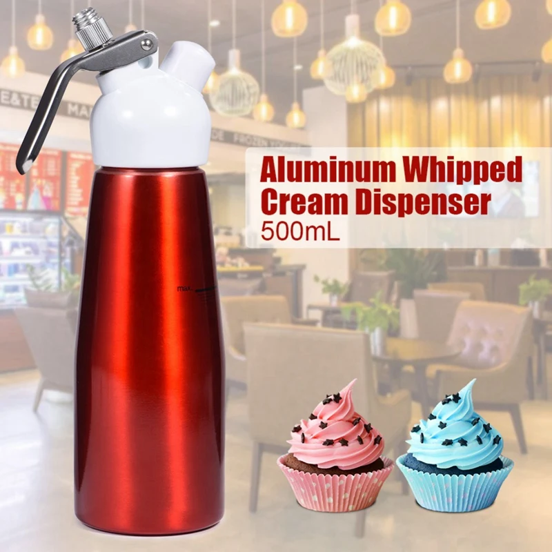 500 мл Алюминиевый взбитый десертный Крем Диспенсер Для Масла Whipper Foam Maker с 3