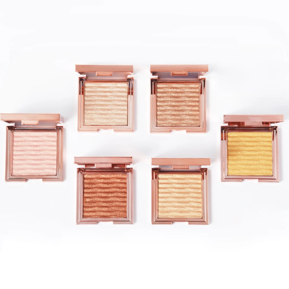 

Single Highlighter Powder Private Label Custom Rose Gold Square Bulk Makeup Free Shipping