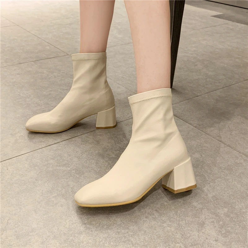 Туфли лодочки женские демисезонные на высоком каблуке из мягкой кожи|Женские