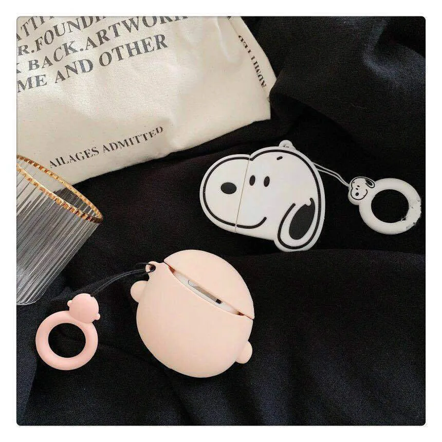 Чехол для наушников AirPods с милым мультяшным рисунком чехол s Apple Airpods2 аксессуары