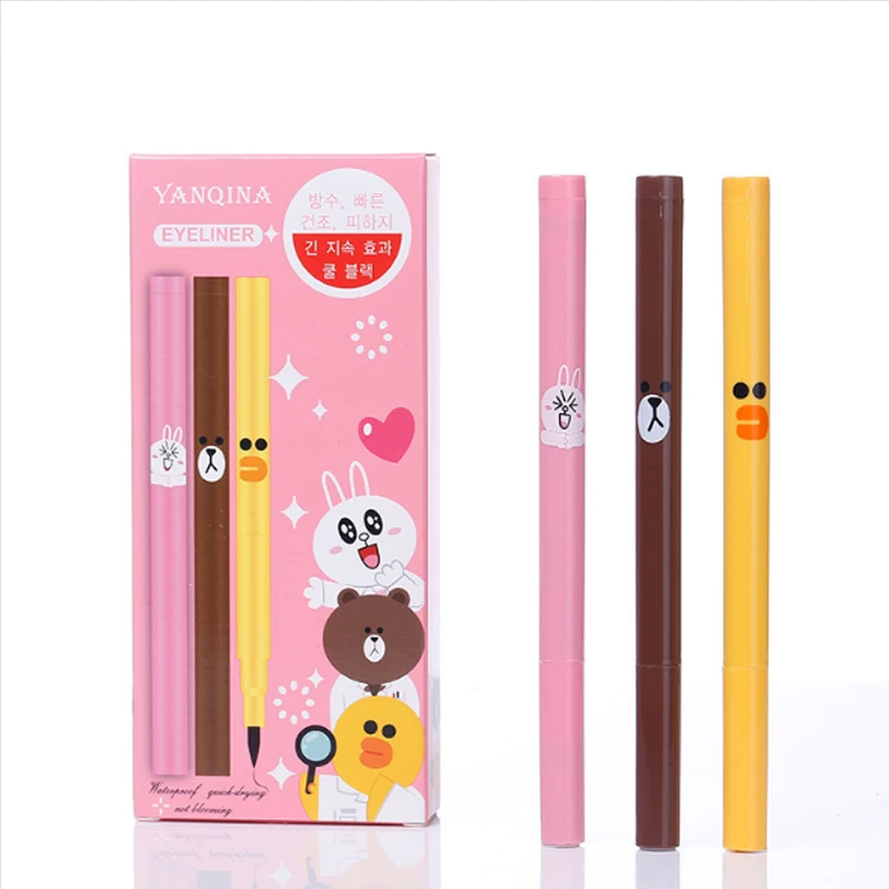 Подводка-карандаш для глаз Женская водостойкая с мультяшным рисунком |