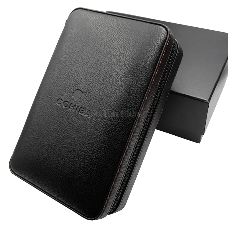 COHIBA кедровая древесина для сигар Humidor дорожная кожаная коробка офиса с