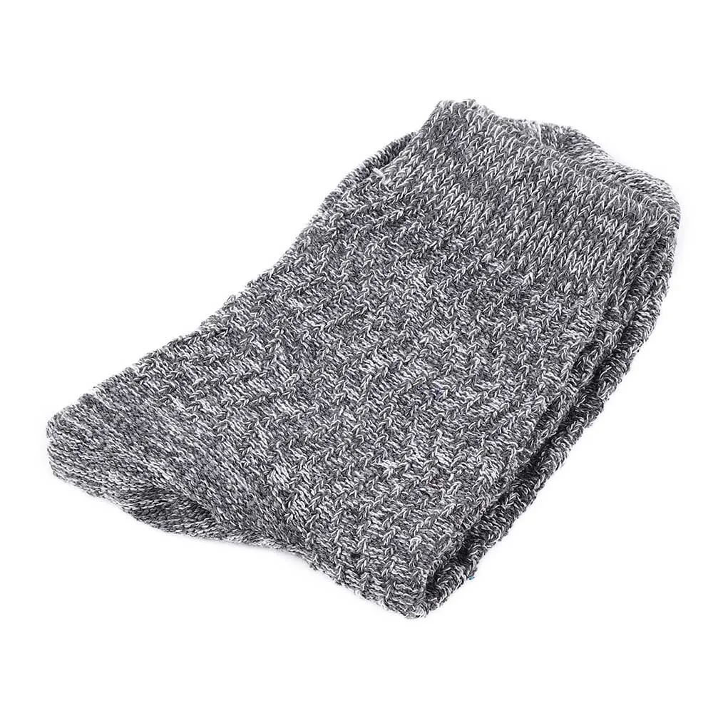 Носки мужские зимние вязаные крючком теплые мягкие толстые кашемировые