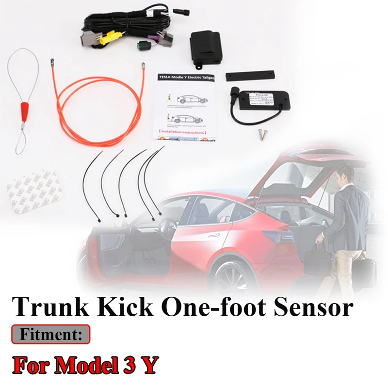 

for Tesla Model 3 Y Electric Tail Gate Lift Opener One-Foot Sensor Activated Module Kit Trunk Kick Sensor