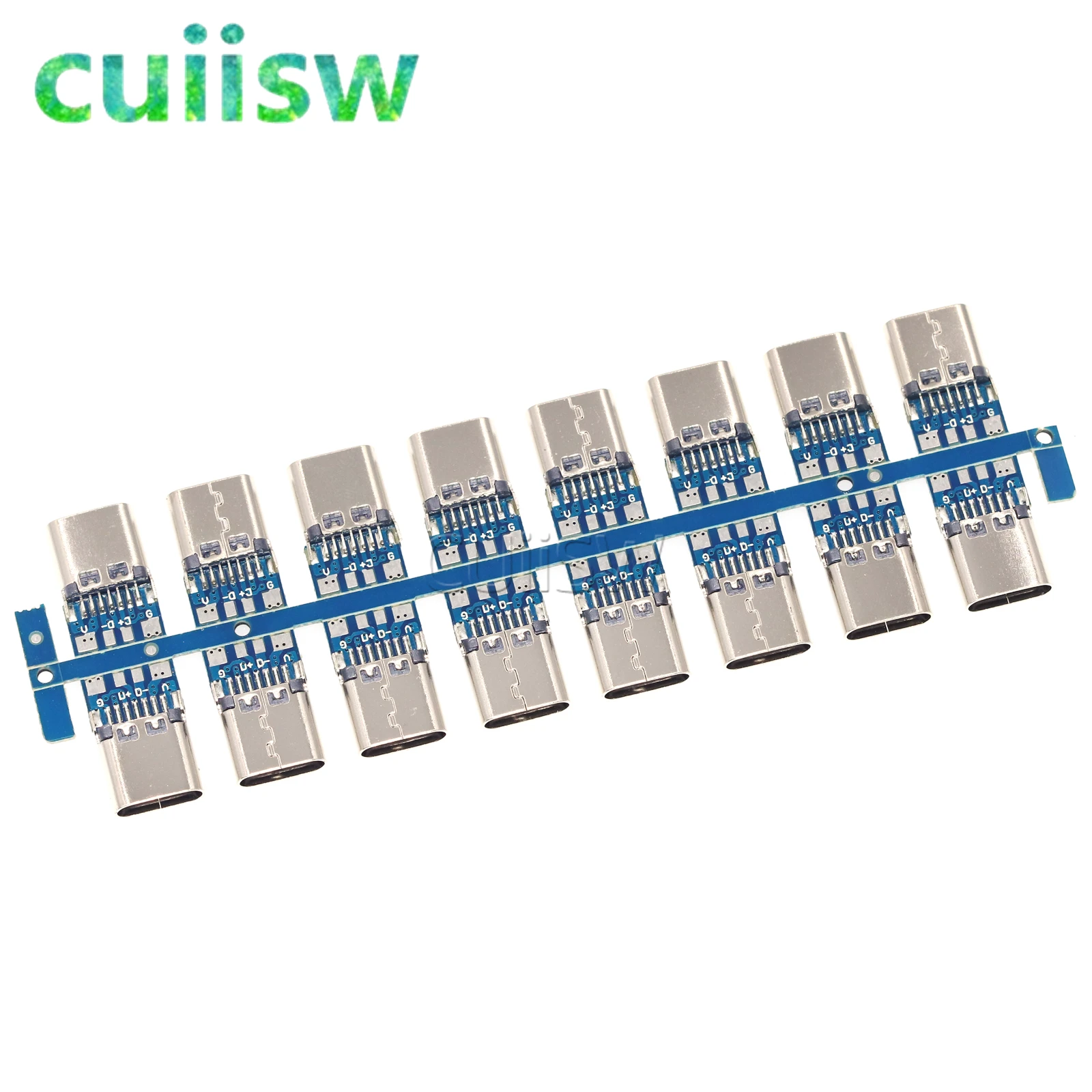 10 шт. разъем USB 3 1 Type-C 24 штырька штекер/гнездо адаптер розетка для припоя провода и