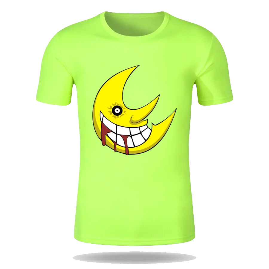 

Custom Summer Men Women Moon Soul Eater 3 Quick Dry T-shirt 100% Polyester Couple Style Round Neck Jogging T-Shirt