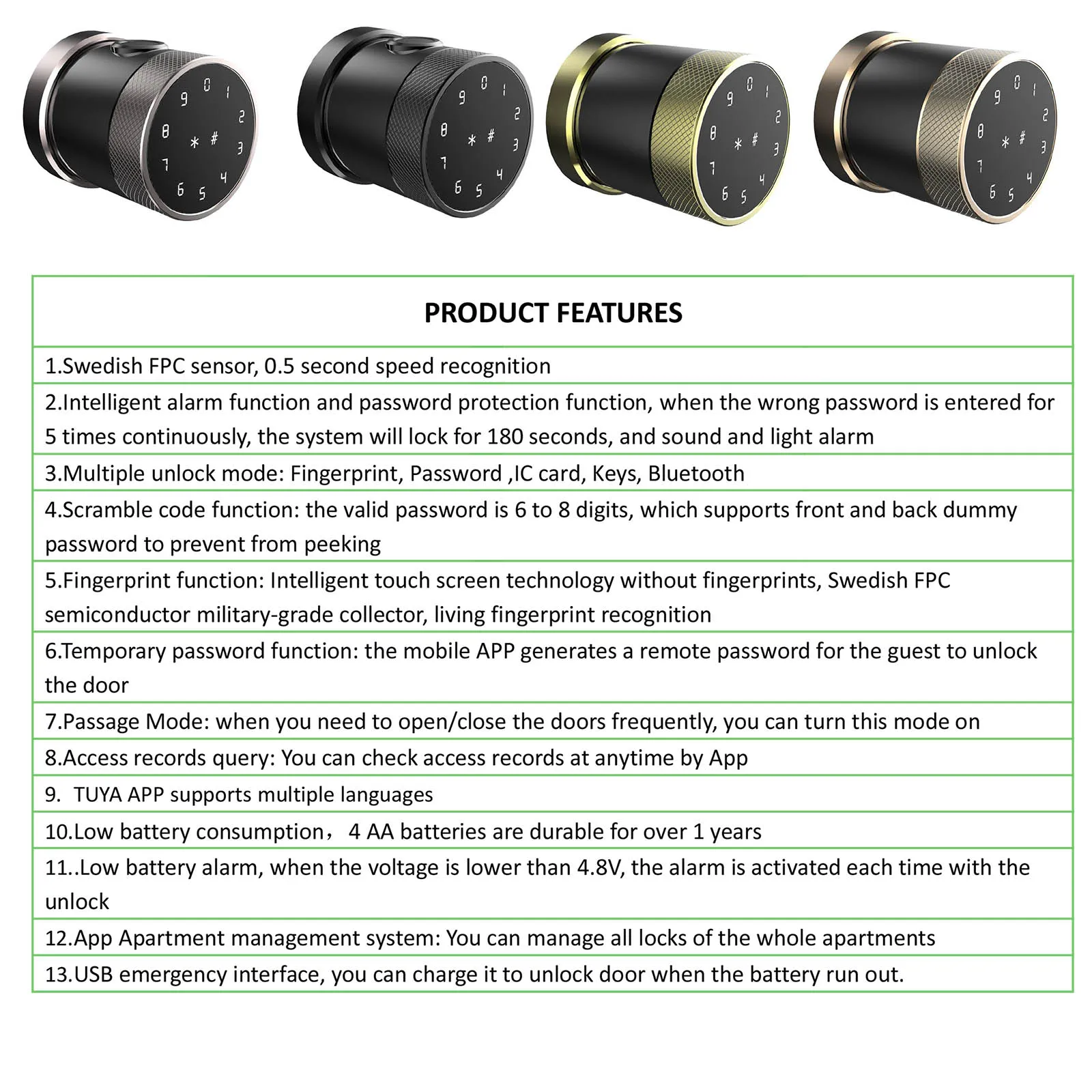 Электронный смарт замок для дома и квартиры с Bluetooth|Электрический замок| |
