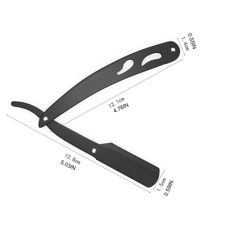 Профессиональная парикмахерская бритва с прямыми краями 100 шт. лезвий из