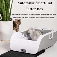 smart cat litter box cat toilet automatic deodorant antibacterial cat litter box semi closed automatic self cleaning cat bedpan