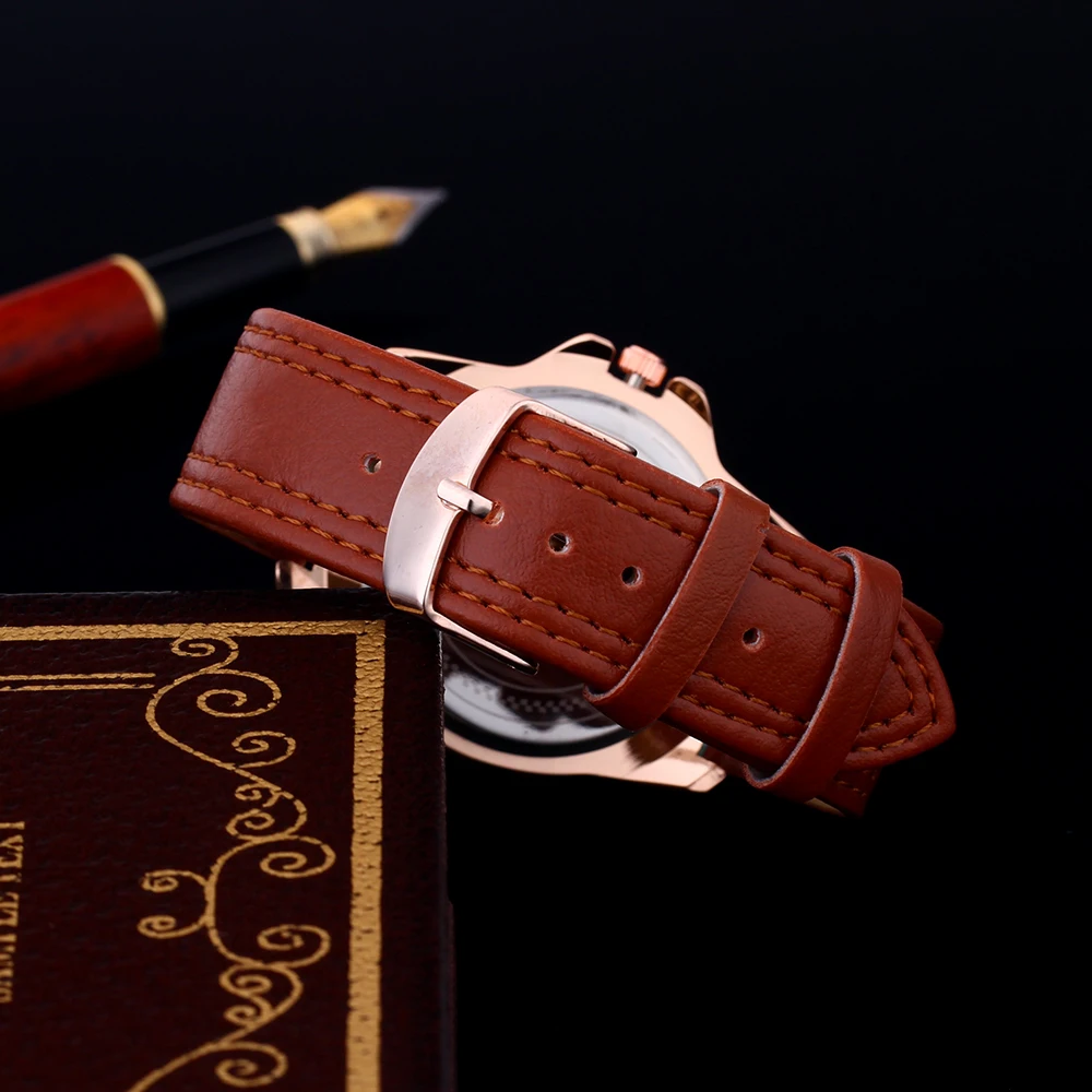 Мужские часы 2019 милые спортивные военные с кожаным ремешком модные кварцевые