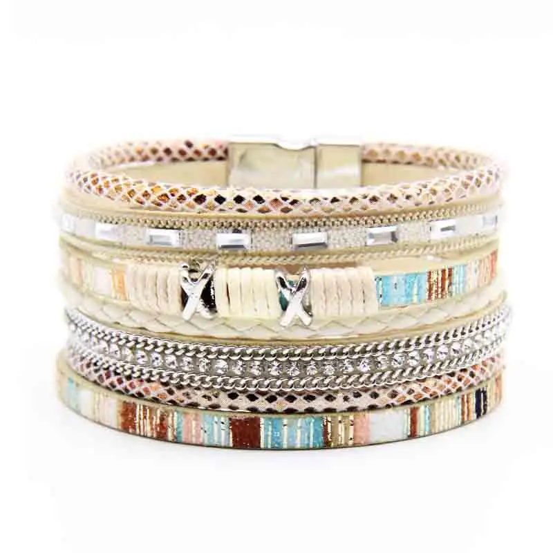 

European And American Women's Bracelet Exaggerated Fashion Trend, Popular Accessories, Hand Braided Rope Accessories