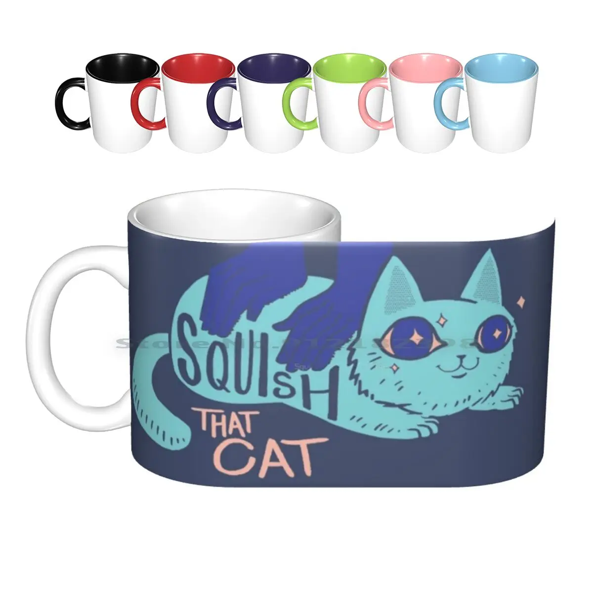 Squish That Cat! Ceramic Mugs Coffee Cups Milk Tea Mug Squishthatcat Squish That Cat Cat Cats Cute Adorable Cute Cats Youtube