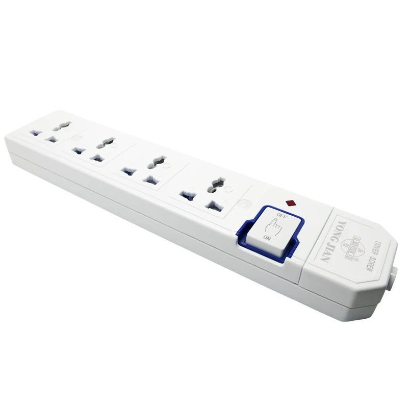 Многократная 10А AC универсальная электрическая арматурная лента питания 3/4/5/6