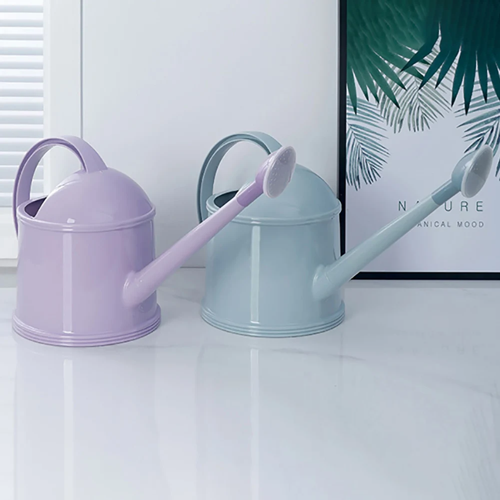 

3.5L Long mouth Watering Can Small Durable Plastic Water Can Kettle with Large Capacity for House Plants Garden Flower #W0