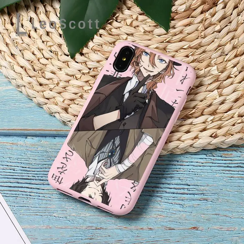 

Bungou Stray Dogs Dazai Osamu Phone Case Candy Color for iPhone 11 12 mini pro XS MAX 8 7 6 6S Plus X 5S SE 2020 XR