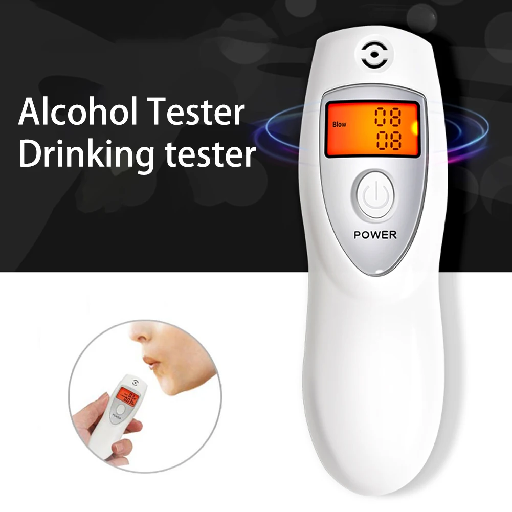 

Breathalyzer Tester Inhaler Alcoholmeters Breath Alcometer Digital LCD Display Inhaler Alcohol Meter Breath Alcohol Tester