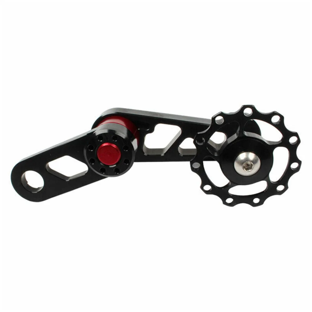 

Aluminum Alloy Chainring Tensioner Rear Derailleur Zipper Folding Bike Chain Guide Pulley Bike Parts For Oval Tooth Plate