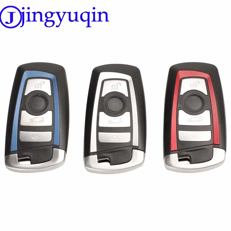 Умный чехол для ключа jingyuqin 4B без BMW 1 3 5 series F10 F20 F30 F40 с необработанным пустым