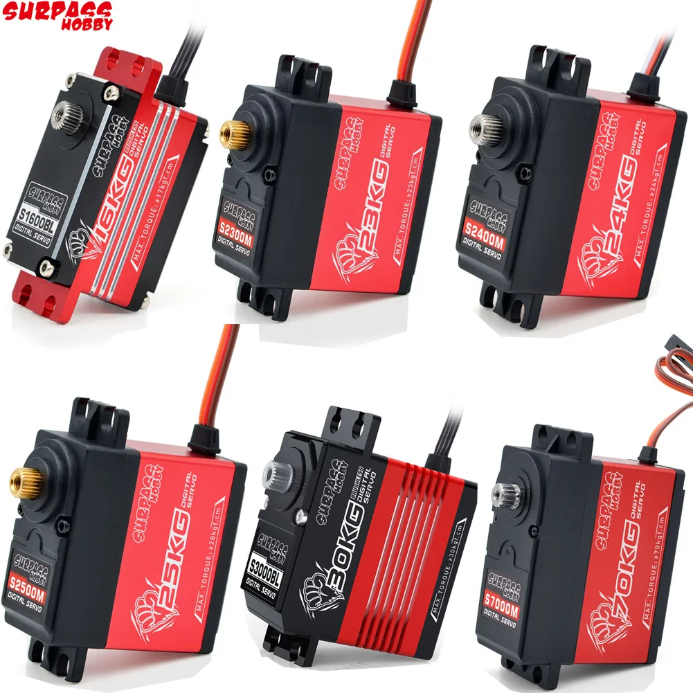 Водонепроницаемый сервопривод 16 кг 23 кг 24 кг 25 кг 30 кг 70 кг цифровой сервопривод алюминиевые металлические шестерни для 1/12 1/10 1/8 1/7 1/5 RC автомобиль багги лодка