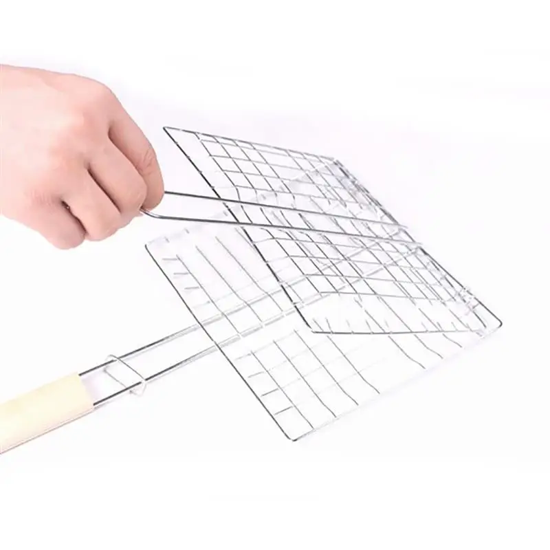 Складная корзина для барбекю легкоочищаемый гриль жарки летний уличный