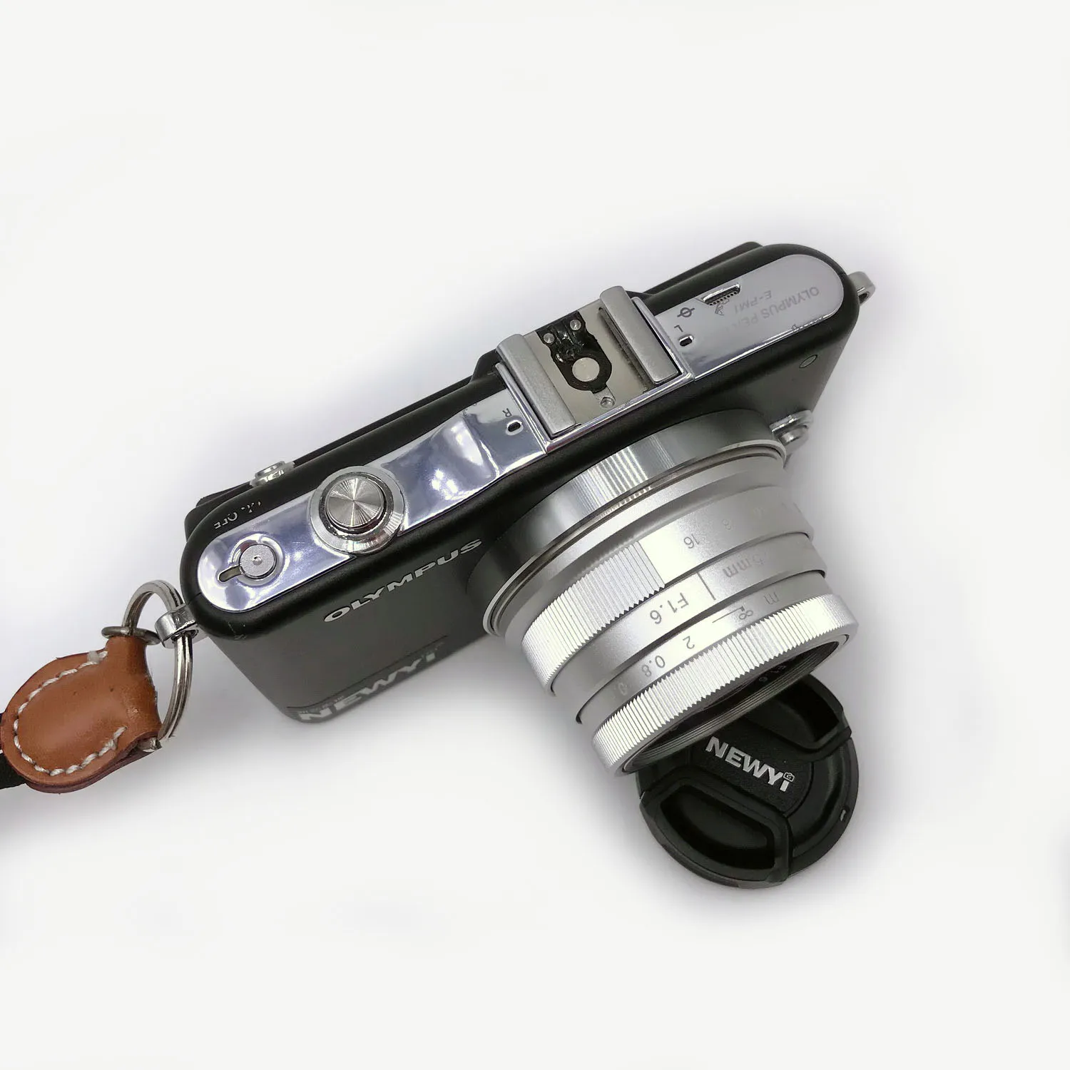 Крепление Newyi для объектива Micro 4/3 M4/3 M43 35 мм F1.6 из серебристого металла Olympus Panasonic |