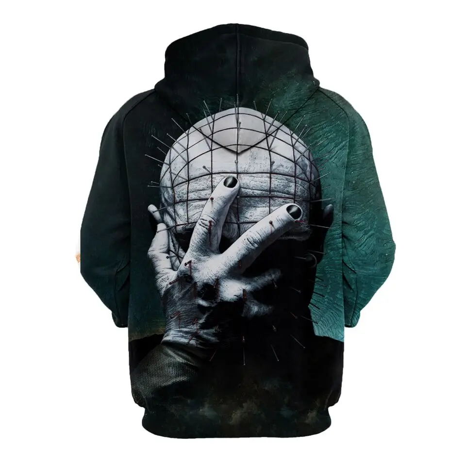 Толстовка с объемным принтом в виде мордочек и лица на заказ 2019 | Мужская одежда