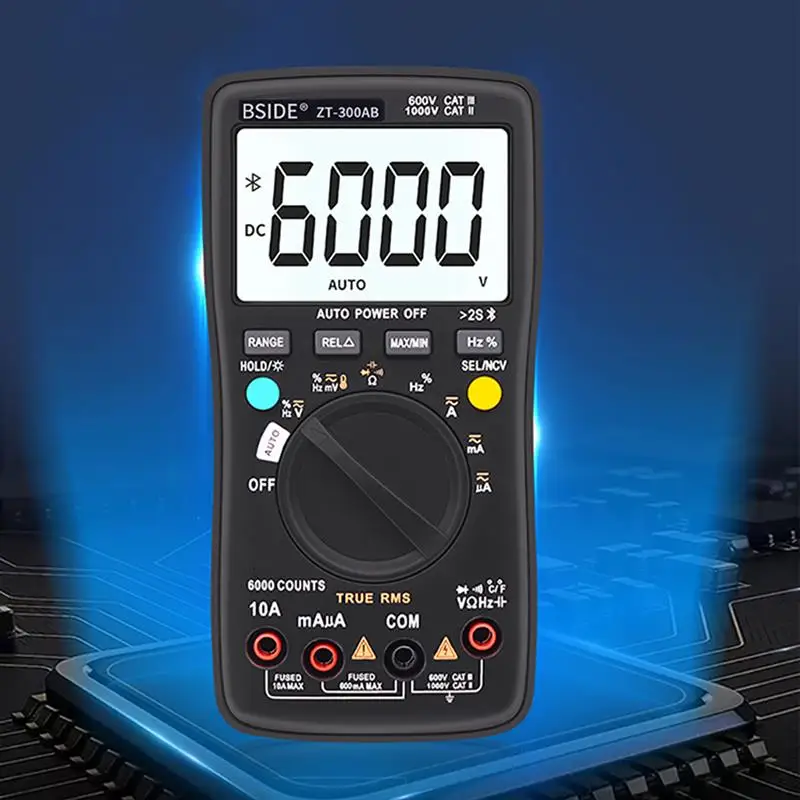 BSIDE ZT-300AB Беспроводной Цифровой мультиметр True RMS ручной/автонастройка 6000 отсчетов