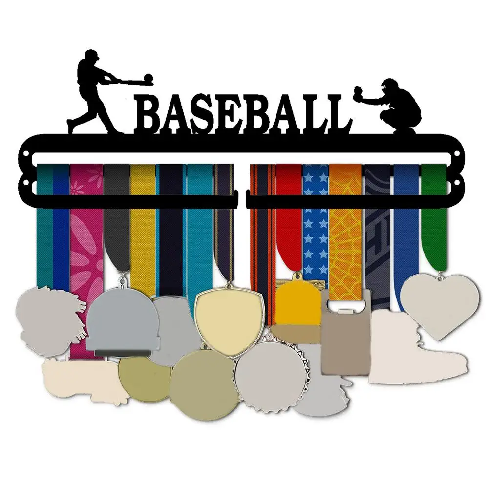 

Baseball Race Medal Storage Rack Iron Rugged Medal Display Rack Holder Shelf Home Wall Hanging Decoration Medal Storage Rack