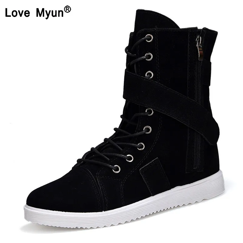 

Suede Leather Ankle Boots Men Autumn Men Shoes Casual Waterproof Motorcycle big size boots men 563