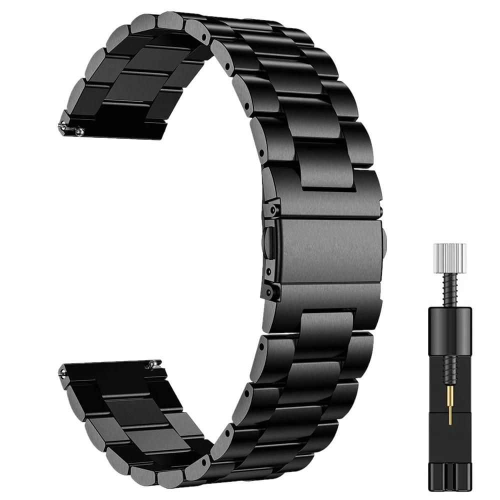 

20 мм/22 мм браслет для Samsung Galaxy Watch 3 45 мм Quick Release из нержавеющей стали, сменный Браслет для Galaxy Watch 46 мм
