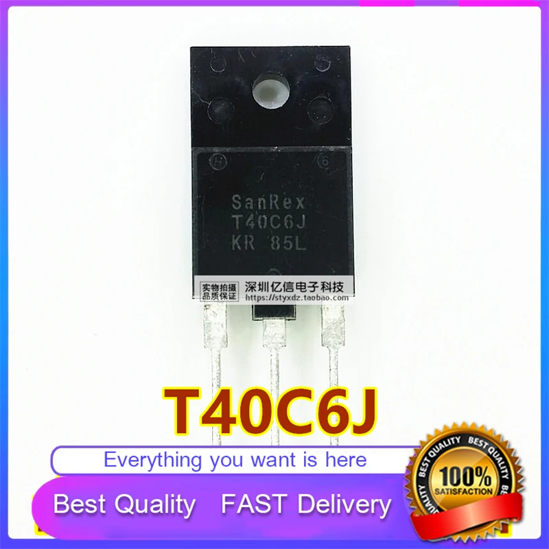 5 шт./лот новый оригинальный T40C6J двунаправленный триодный Тиристор TO3PF 600V40A