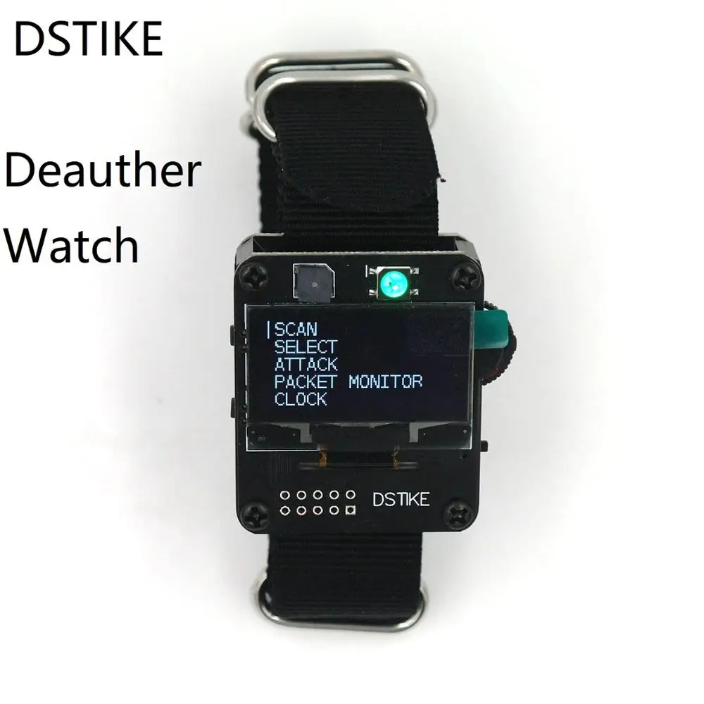 DSTIKE Deauther часы ESP8266 макетная плата браслет Wifi Deauth с деталями из ТПУ|Детали и