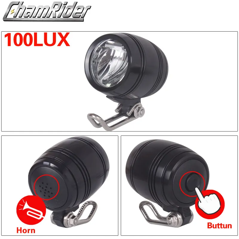 Бесплатная доставка 36 В 48 совместимый для е байка головной светильник хвост