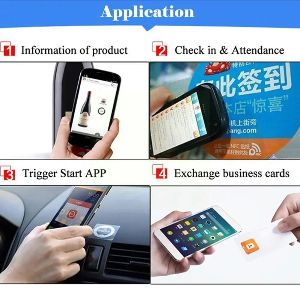 

10pcs NFC High Frequency Electronic Label Mobile Phone Chip Write Sticker Read Can Label URLs 213 Anti-counterfeiting And Z8L7