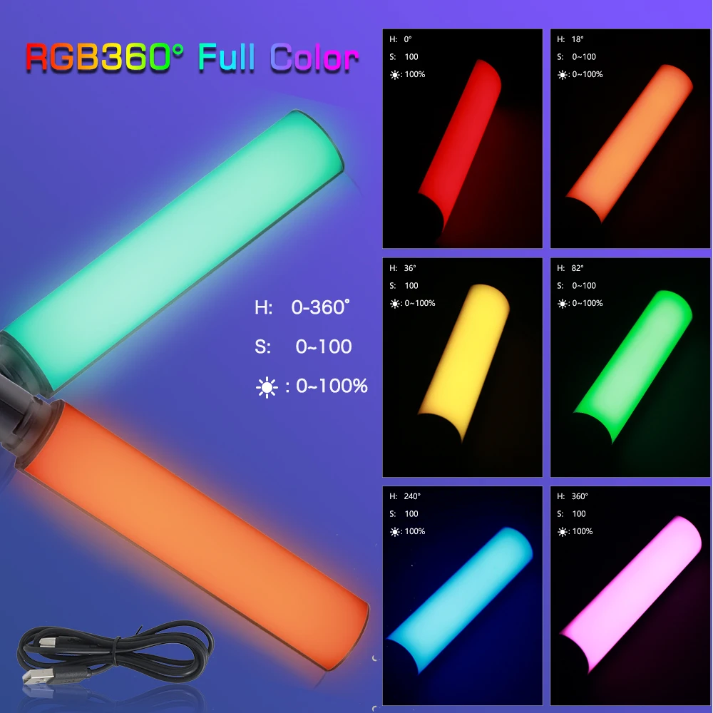 Светильник Vlog для фотосъемки заполняющий светильник en Video W200 RGB цветной с