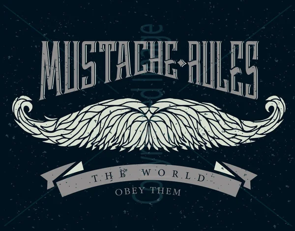 

Mustache Rules Large Metal Tin Sign Poster Retro Style Home Decor Coffee Bar Decoration
