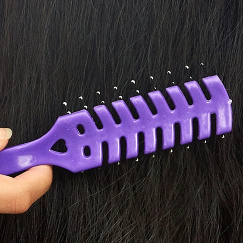 

Vent Brush Hair Brush 7 Row Vent Brush With Ball Tipped Bristles for Wet Short Curly Straight Hair Blow Drying Quickly F25 21