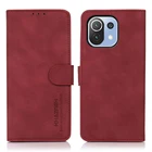 Флип-чехол для Xiaomi 11 Lite, Кожаный гладкий Чехол-бумажник для Xiaomi Mi 11 Lite, чехол для телефона Mi11 Light 11 Lite