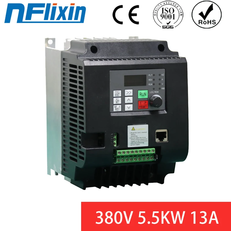 Vfd инвертор 5 кВт 380 В векторный привод переменной частоты Инвертор 7 Hp шпиндель с