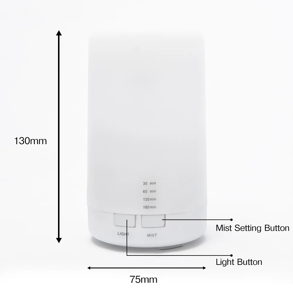 

Mini Air Ultrasonic Humidifier USB Charging 5Color Led Night Light Aromatherapy Essential Oil Aroma Diffuser For Home Car Office