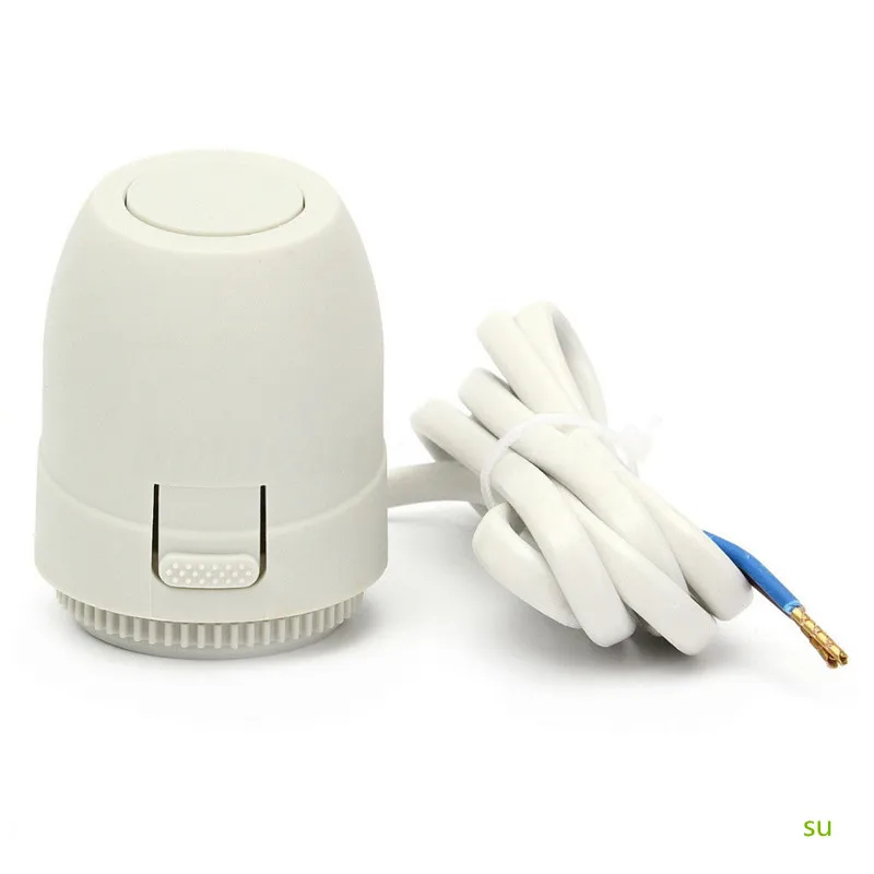NO white AC 230V NO NC Under Flooring Heating System Water Heating Normally Closed Open Heating Actuator - Цвет: NO white