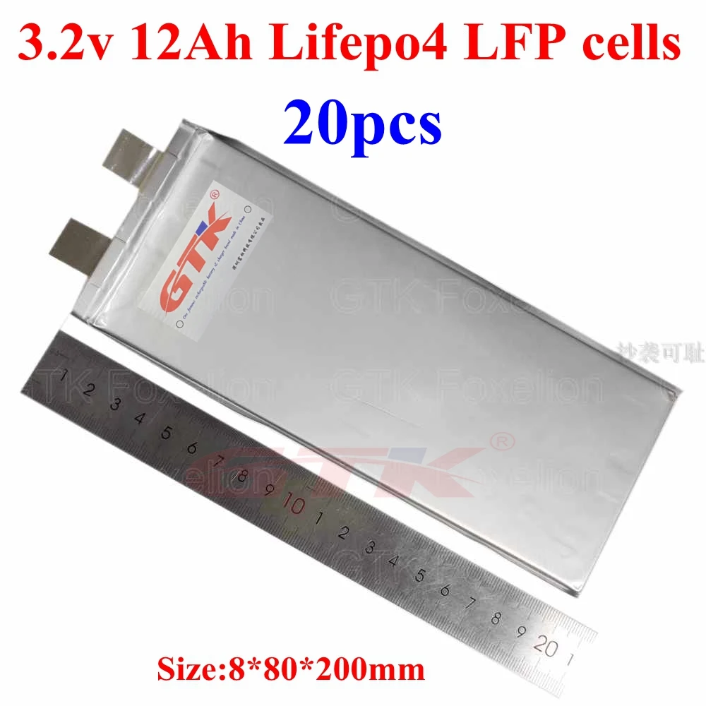 20 шт. lifepo4 3 2 в 10 Ач батарея В 12 30 А 50 не для упаковки diy 36 60 солнечные батареи