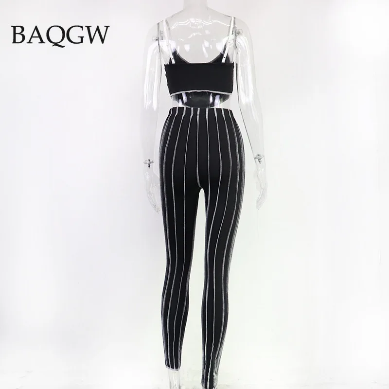 

Summer Striped Casual Tank Top Matching Sets Patchwork Sporty Workout Active Wear Sleeveless Women 2 Piece Slim Fitness Outfits