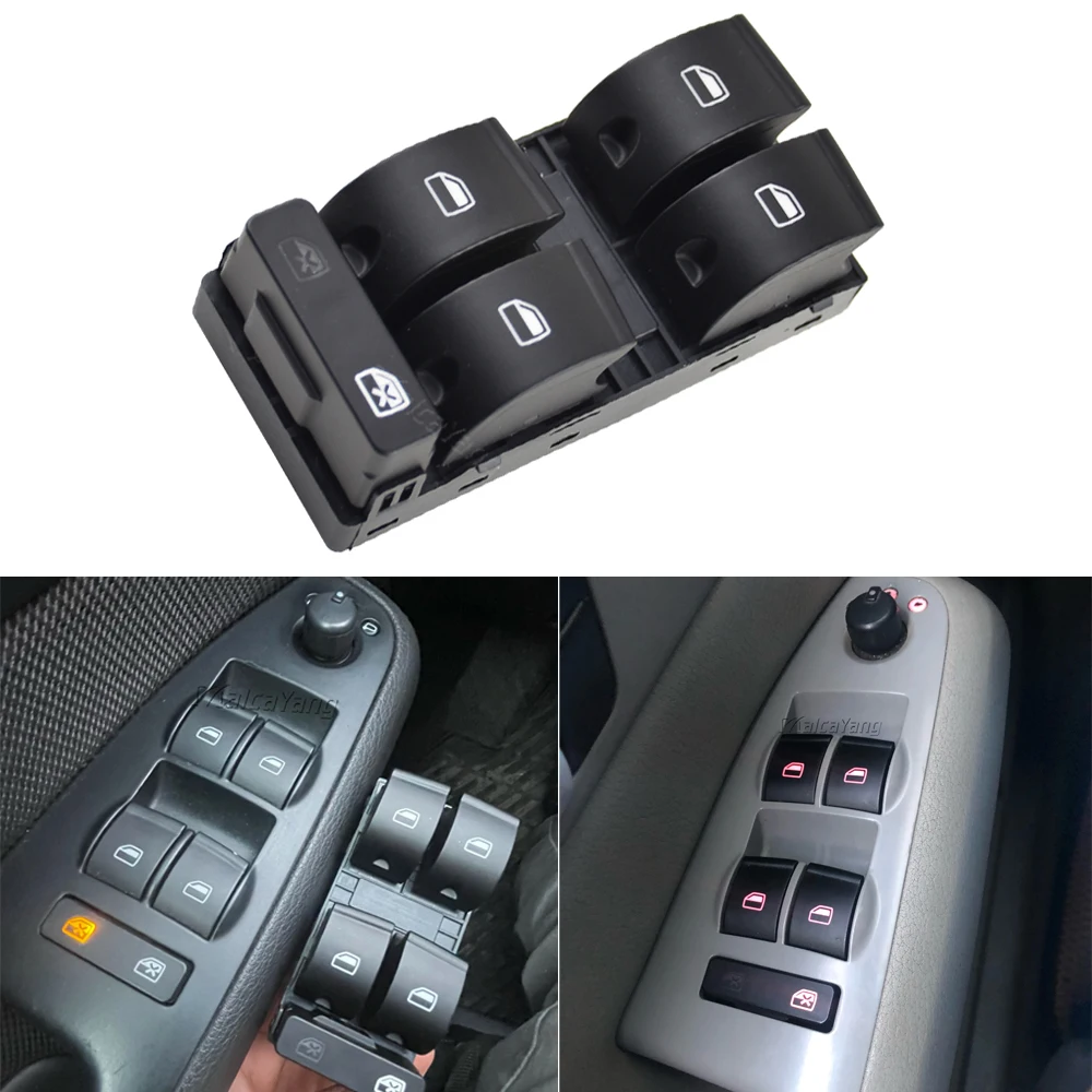 Кнопка переключения стеклоподъемника Hiqh для AUDI A4 S4 B6 2003- B7 SEAT Exeo 8E0959851B |