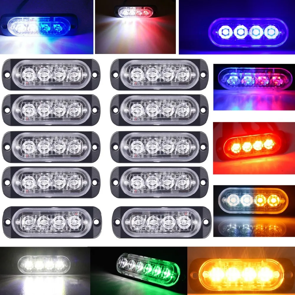 10 шт. стробоскоп фонарь для боковой разметки автомобиля